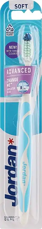 Soft Toothbrush Advanced, White-Blue
