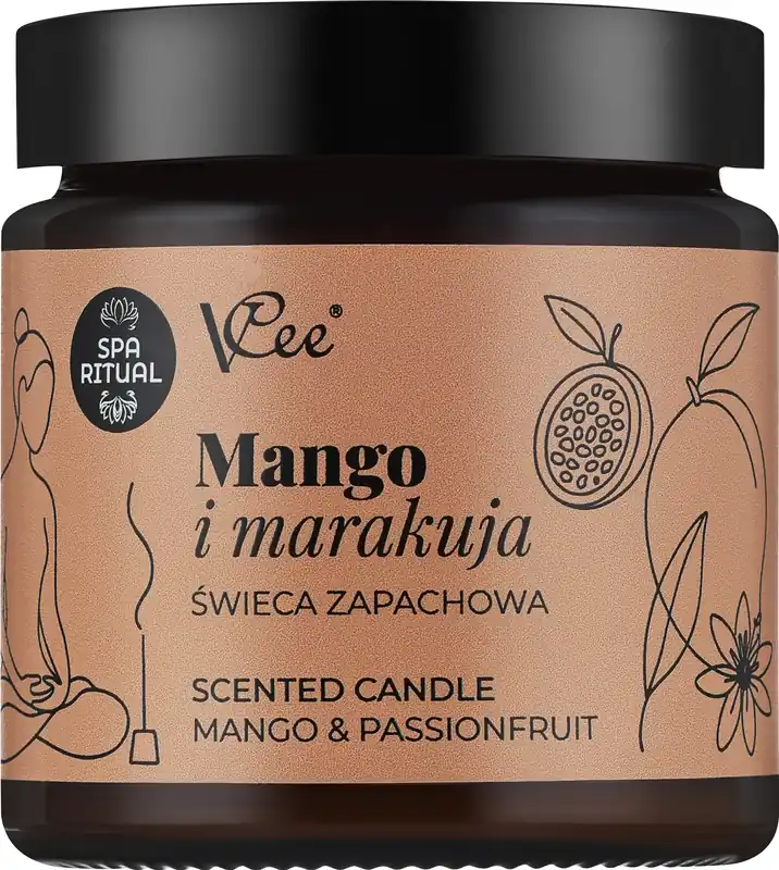 Scented Soy Candle 'Mango & Passion Fruit' - Bath and Body