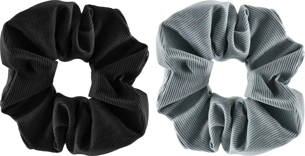 Hair Ties, 26508, 2 pcs, grey and black - Accessories