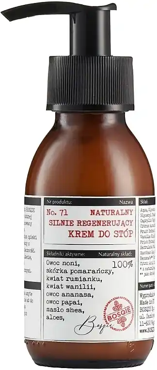 Natural Regenerating Foot Cream - Bath and Body