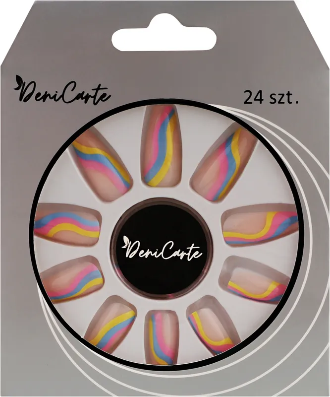 Pastel False Nails, 24 pcs.