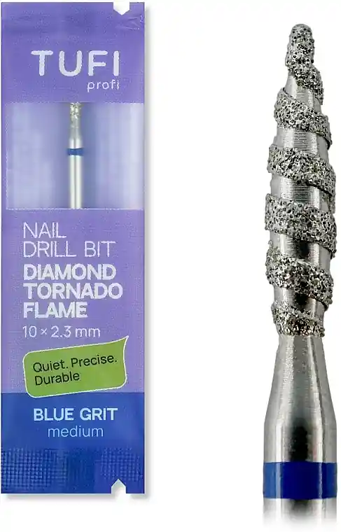 Diamond Cutter 'Tornado Flame', Diameter 2.3 mm, Length 10 mm, Blue Notch - Accessories