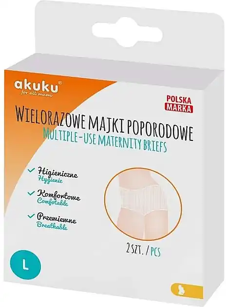 Reusable Mesh Postnatal Panties, size L - Bath and Body