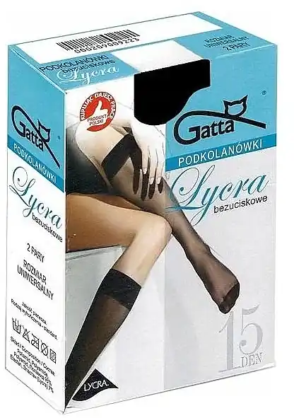 Women's knee-highs 'Lycra', 2 pairs, 15 Den, playa