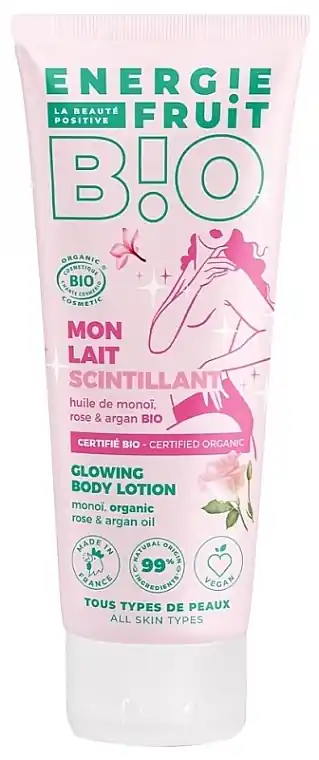 Glowing Body Lotion with Organic Monoi, Rose & Argan Oil - Bath and Body