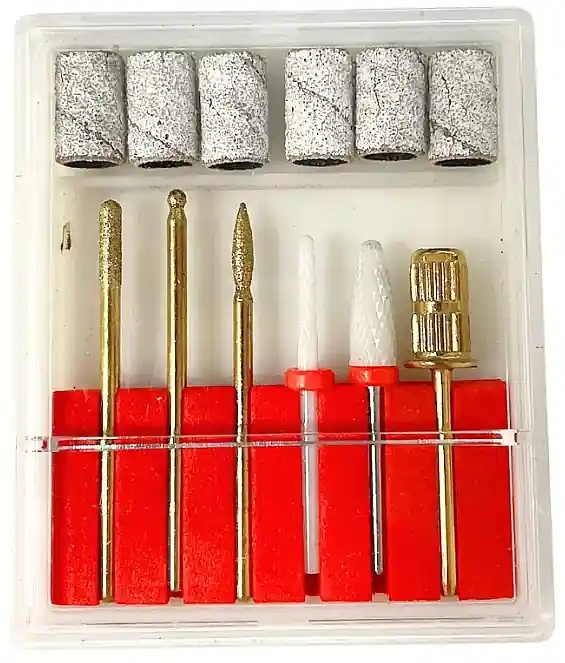 Set of Router Bits, 12 Pieces, Gold Color - Accessories