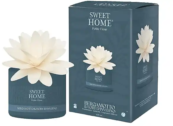 Fragrance Diffuser with Flower 'Bergamot & Winter Flower' - Bath and Body