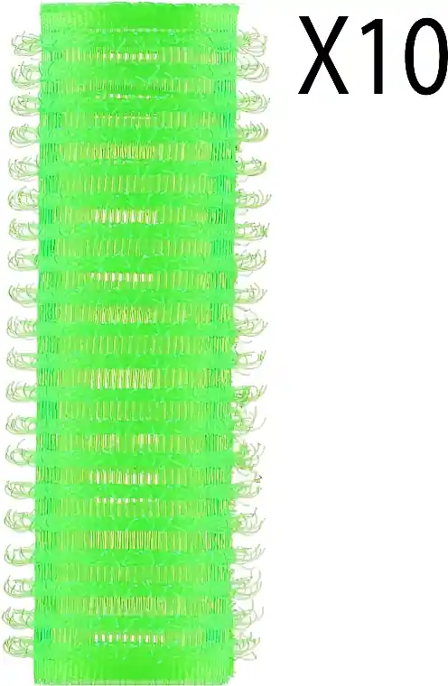 Velcro Rollers WR-20, light green, 10 pcs