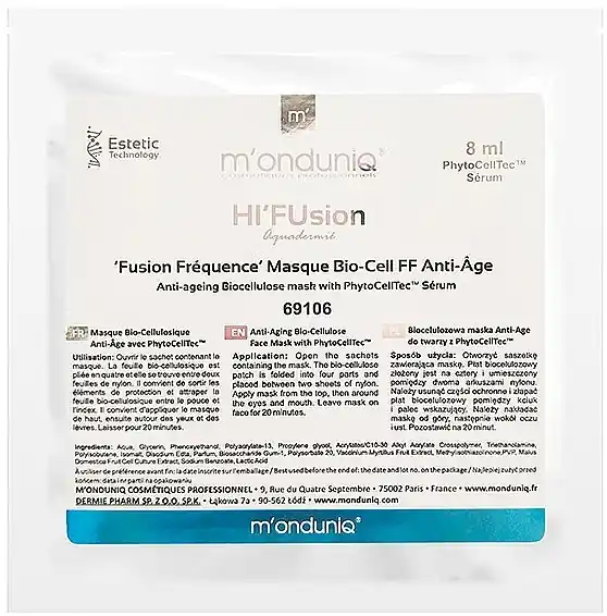 Anti-Aging Biocellulose Face Mask