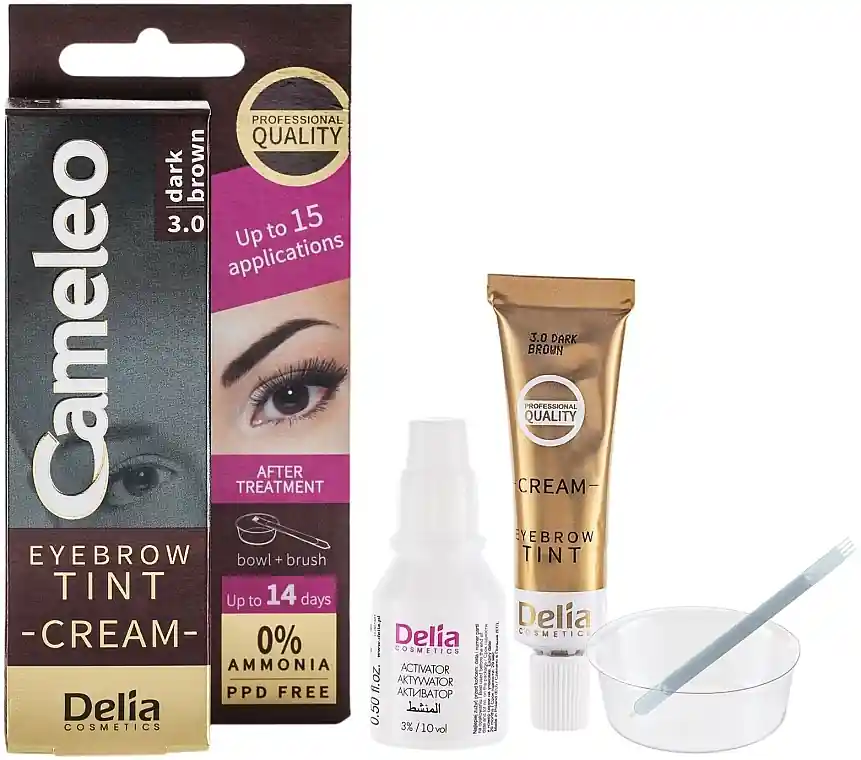 Brow Cream Dye, dark-brown
