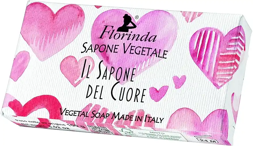 Natural Soap, red heart - Bath and Body