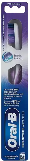 Toothbrush 'Whitening', medium bristle, purple - Bath and Body