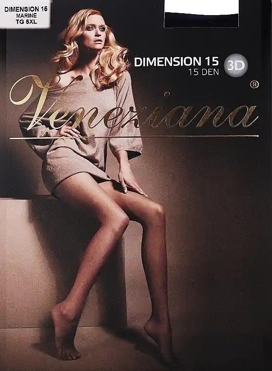 Tights 3D, 15 Den, marine - Clothes