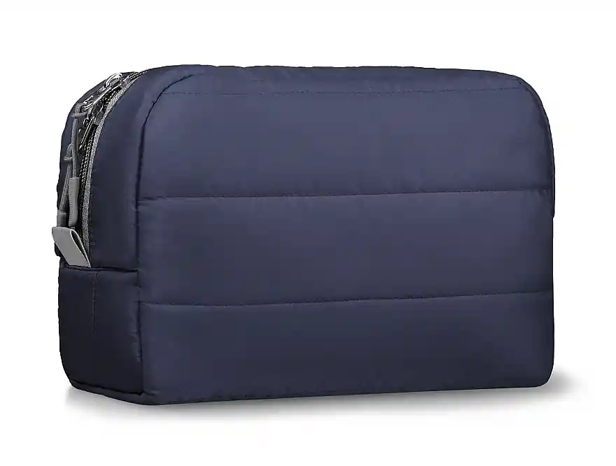 Quilted Classy Makeup Bag, blue - Accessories