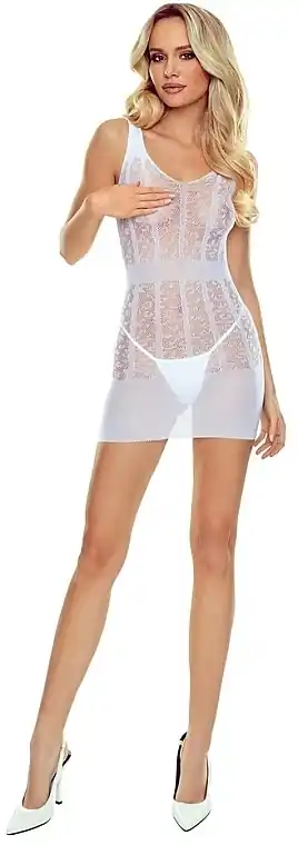 Dress bodystocking, BS113, white - Clothes