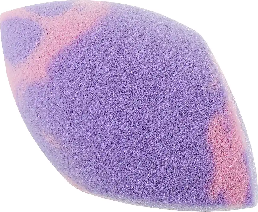 2-Cut Makeup Sponge, purple & pink