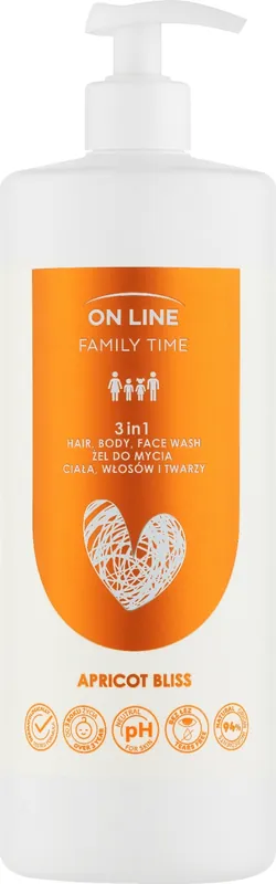 3in1 Apricot Bliss Shower Gel - Bath and Body