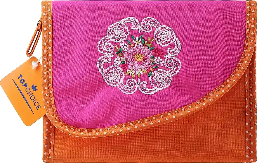 Makeup Bag "Mandala", 98130, orange-pink