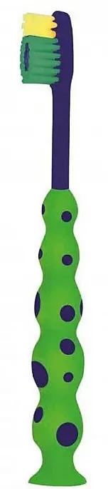 Soft Toothbrush M65 'Dino', green - Bath and Body