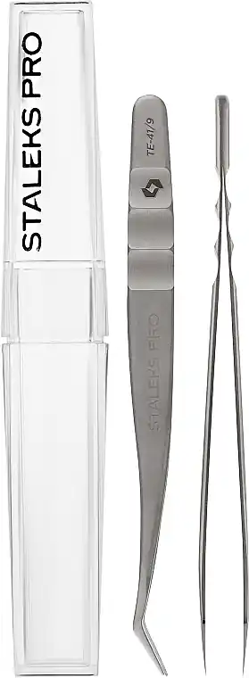Professional Lash Tweezers, L shape, TE-41/9