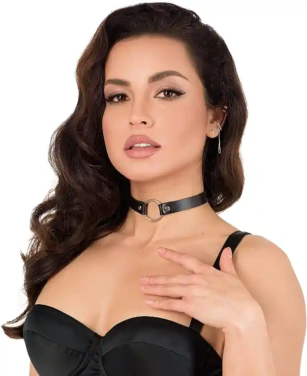 Eco-Leather Choker, black 'Non Grata'