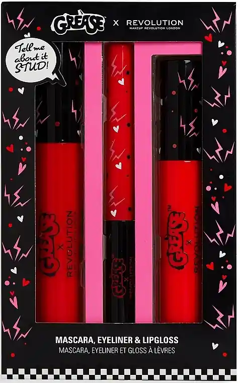 Revolution X Grease Shape Up Sandy Transformation (eye/liner/3ml + mascara/7ml + lip/gloss/4,5ml) - Makeup