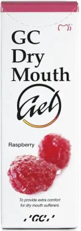 Anti-dry mouth gel with raspberry flavor
