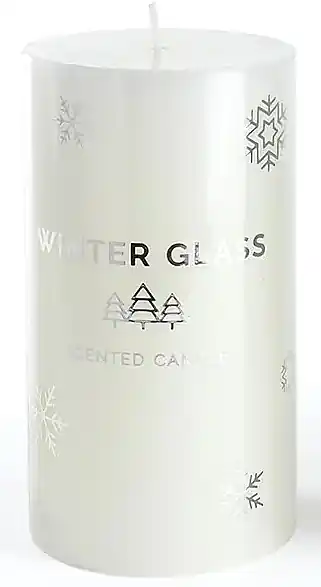 Scented Candle, White, 9x13 cm - Bath and Body