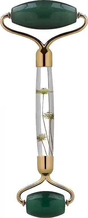 Facial Massage Roller, jade green in pink pack - Accessories
