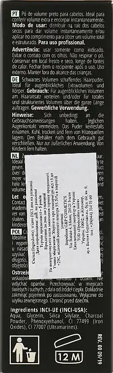 Black Volumizing Hair Powder