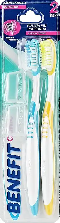 Toothbrush Set, yellow + blue - Bath and Body