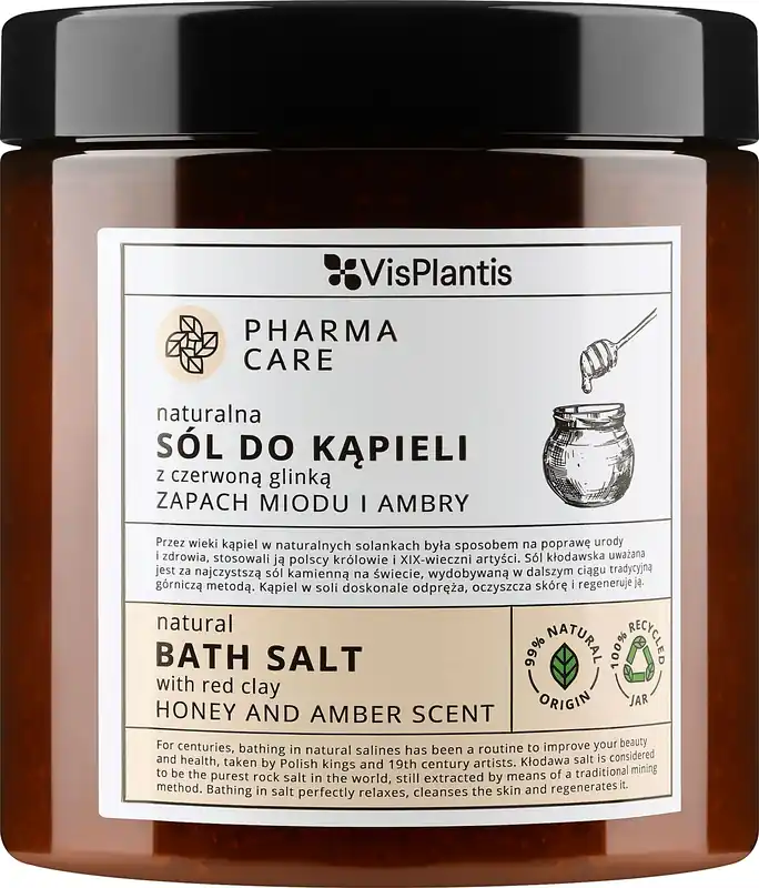Bath Salt with White Clay 'Honey & Amber' - Bath and Body
