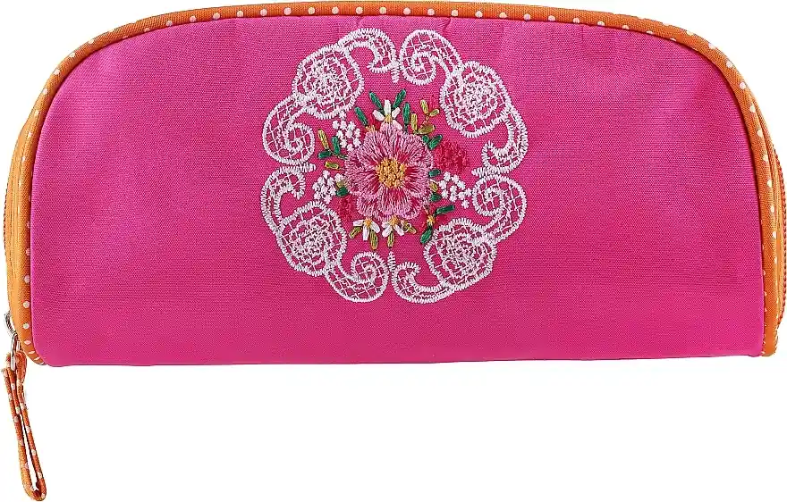 Makeup Bag "Mandala", 98123, pink-orange