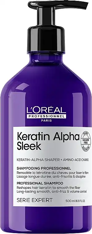 Professional Sulfate-Free Shampoo for Smoothness and Frizz Control