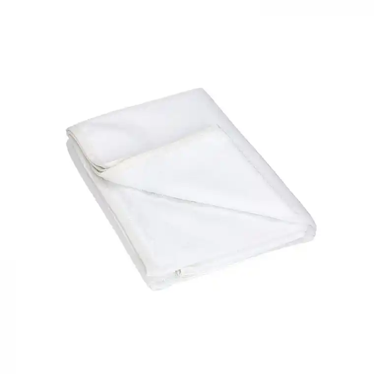 Terry rubberized mattress pad, white, 120x60cm - Bocioland