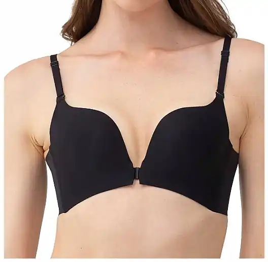 Frontopen Bra, black - Clothes