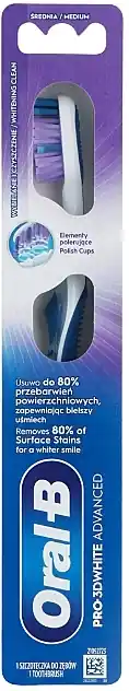 Whitening Toothbrush, medium, blue - Bath and Body
