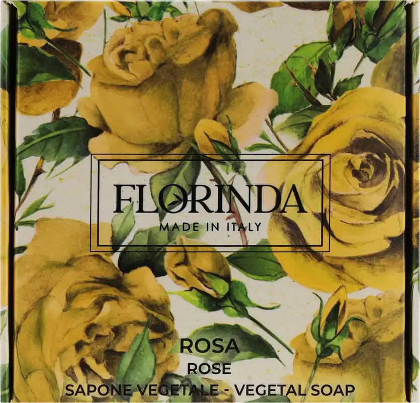 Natural Vegetable Rose Soap, yellow - Bath and Body