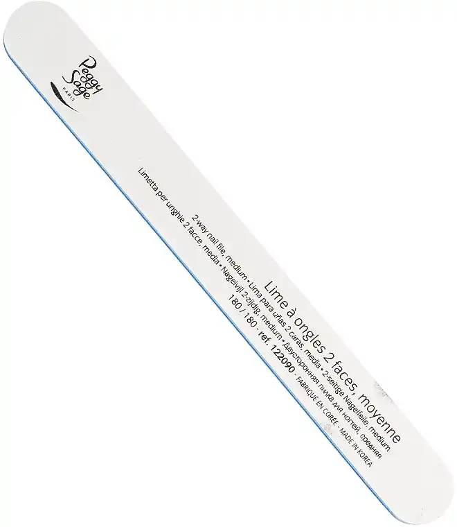 Double-Sided Nail File 180/180, white