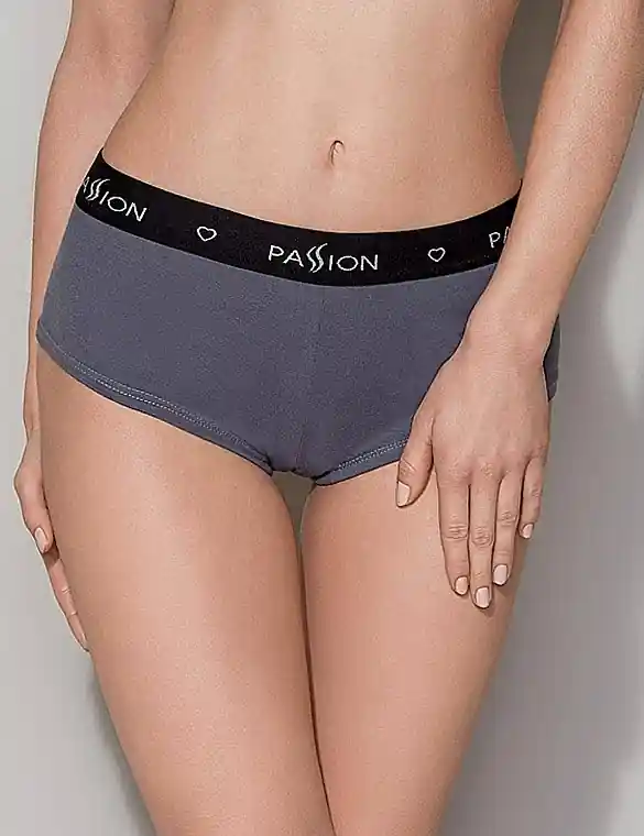Cotton Shorts Panties PS013, dark grey - Clothes