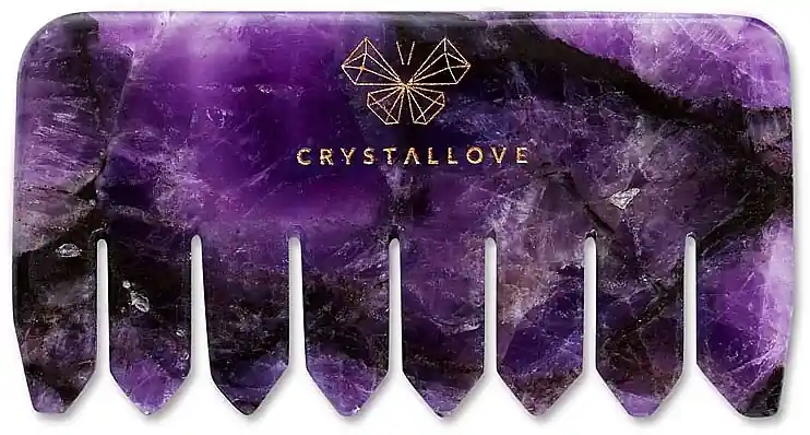 Amethyst Scalp Massage Comb - Accessories