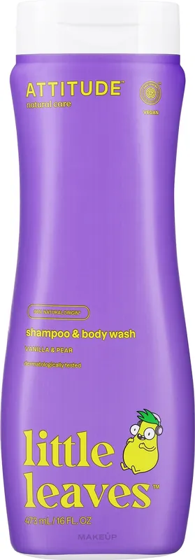 2-in-1 Vanilla & Pear Body & Hair Shampoo-Gel