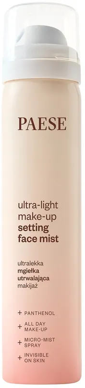 Ultra-light makeup setting spray