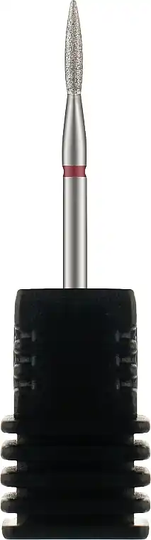 Diamond Nail Drill Bit 'Flame', 243 018R 1.8mm, red mark - Accessories