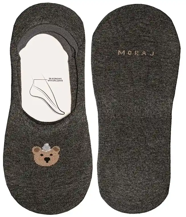 Women's short cotton socks CDB201-013, dark gray