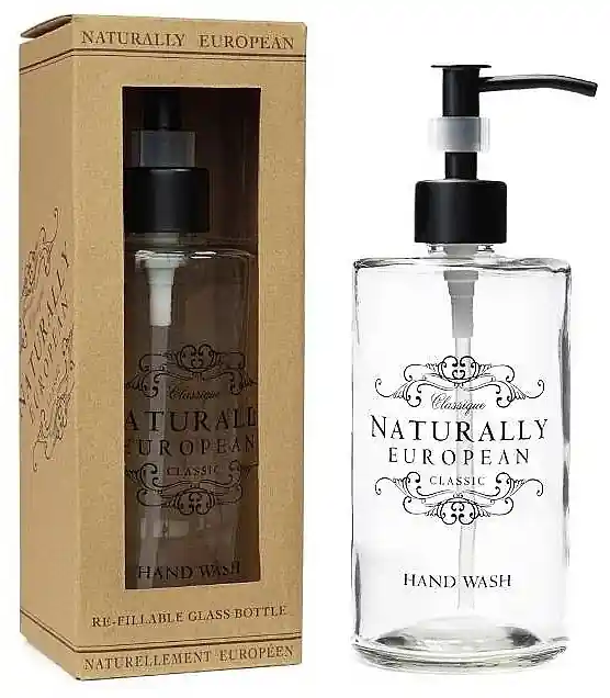 Liquid Soap Glass Bottle, 500 ml - Naturally European