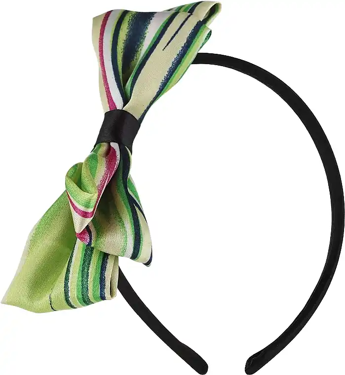 Hairband FA-5601, black and green bow