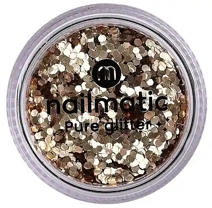 Nailmatic Pure Glitter Large Gold Glitter - Makeup