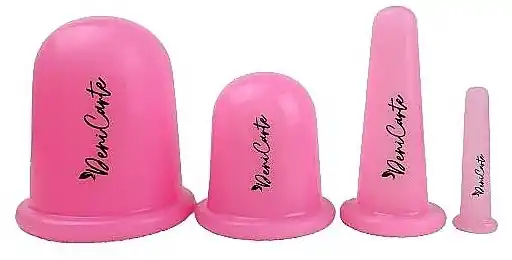 Silicone Face & Body Massage Cups, 37172, pink, mix - Accessories