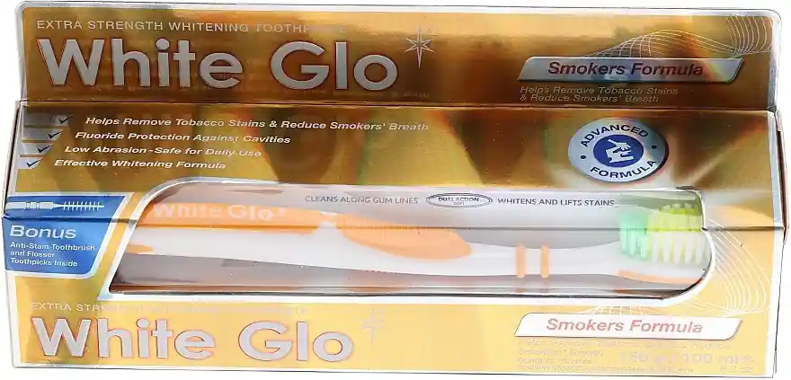 Set "For Smokers", orange toothbrush - Bath and Body